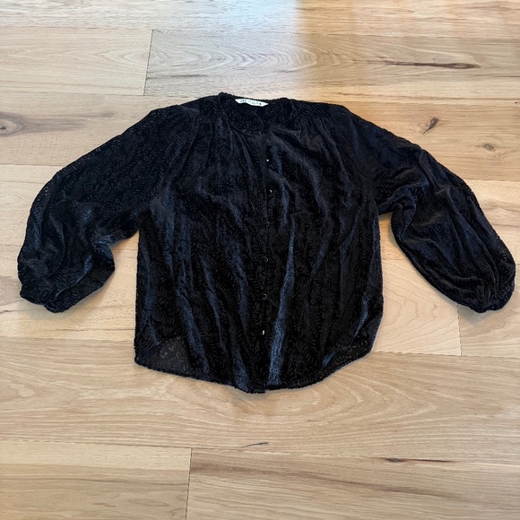 VELVET BLOUSE - Picture 1 of 2